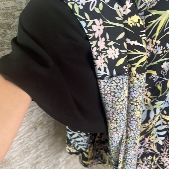 Calvin Klein Women’s Floral Belted A Line Layered Maci Dress Size 8 - Picture 11 of 17